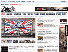 Tablet Screenshot of motocross.dirtarena.pl